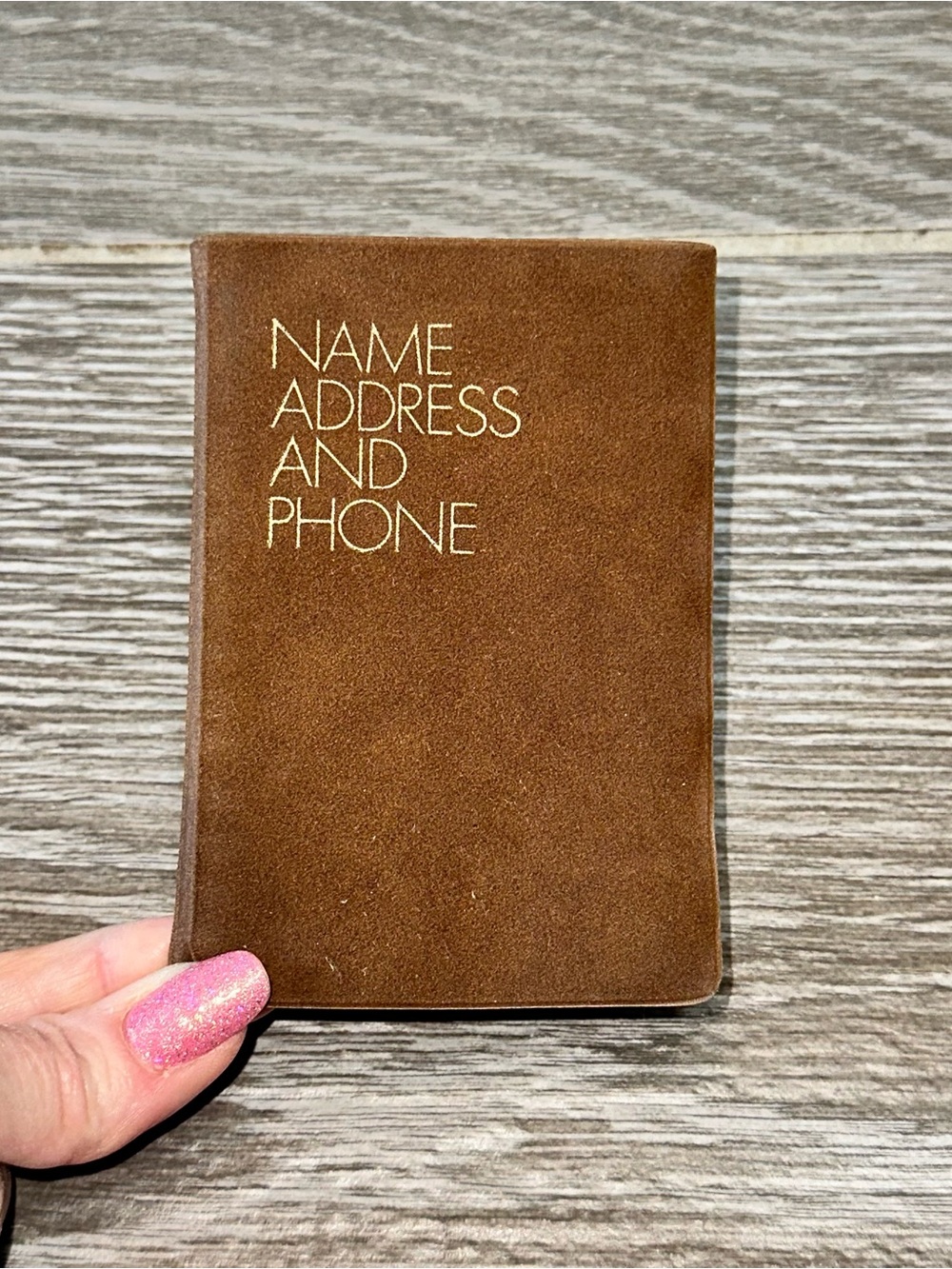 Vintage 1970s Design House 1001 Mini Pocket Address Book U-Mich Cellar Sticker